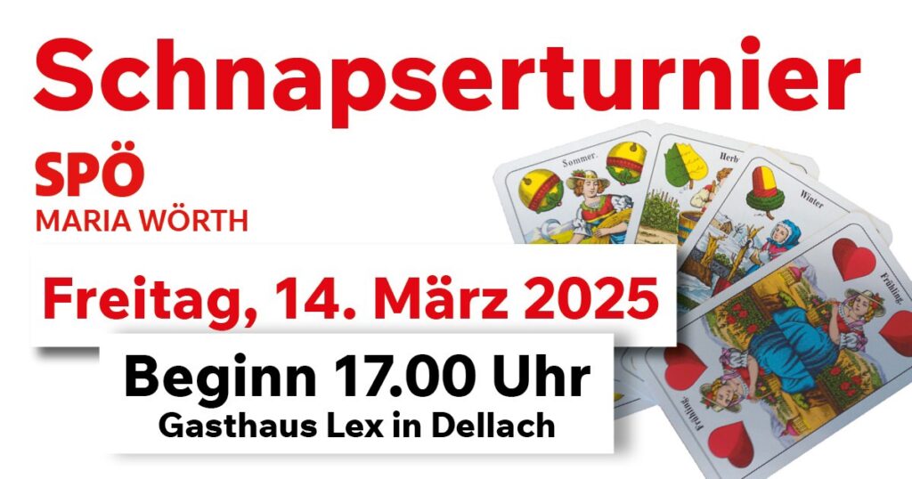 Schnapserturnier der SPÖ Maria Wörth